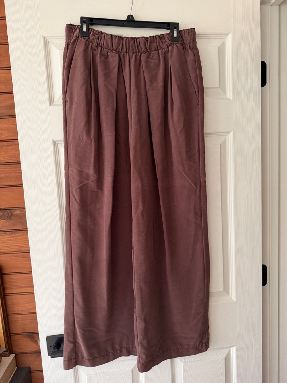 Free People Chocolate Brown Wide-Leg Pants